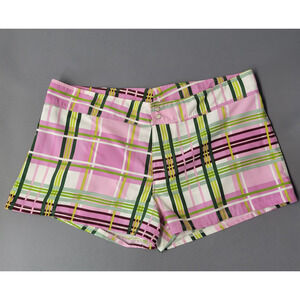 Agua Doce Shorts Womens Medium Plaid Swim Boardshorts Brazilian Beach Swimwear